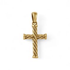 Este colgante con forma de cruz de oro amarillo de 14 k es una declaración significativa y la calidad de su artesanía la convertirá en una pieza preciada en los años venideros. Es un complemento perfecto para cualquier conjunto y seguramente dará inicio a una conversación.

 Oro amarillo de 14 k.
 Colgante: 33 x 21 mm
 Tenga en cuenta: solo amuleto; La cadena se vende por separado.

 Tiempo de procesamiento 


Hecho a la medida.
 El tiempo de procesamiento es de 4 a 6 semanas. Classic Yellow Gold Cross Pendant Jewelry, Classic Yellow Gold Cross Jewelry, Luxury Yellow Gold Cross Pendant Jewelry, 14k Yellow Gold Cross Pendant Jewelry, Classic 14k Stamped Cross Pendant Jewelry, Classic 14k Cross Pendant Jewelry, Yellow Gold Cross Necklace With Large Pendant, 14k Gold Rope Chain Jewelry For Gift, 14k Gold Rope Chain Jewelry As Gift