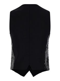 Vest Black Sleeveless Front button closure Tonal buttons Sequin embellishments on the front Tech fabric Regular fitComposition: 100% POLYESTER Rene Caovilla, Paris Texas, Pleats Please Issey Miyake, Gorgeous Bags, Sleeveless Vest, Black Blazer, Yoga Wear, Black Sleeveless, Skirt Suit