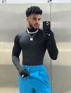 Boujee Outfits Men, Gay Men Outfits, Hot Male Outfits, Gay Streetwear, Rave Outfits Men, High Fashion Men, Aesthetic Accessories, Gay Outfit, Genderless Fashion