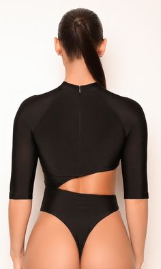 Side Cut Out Bodysuit- Black – Moda Glam Boutique Seamless Stretch Club Swimwear, High Stretch Unitard For Night Out In Summer, Stretch Elastane Unitard For Night Out, Stretch Beachwear Crop Top, Fitted Seamless Crop Top For Beachwear, Fitted Black Smoothing Tops, Seamless Fitted Crop Top For Beachwear, Fitted Smoothing Beachwear Bodysuit, Smoothing Fitted Beachwear Bodysuit