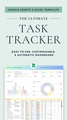 the ultimate task tracker for google sheets and excel templates