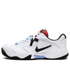 Nike Womens WMNS Court Lite 2 'Laser Crimson' White/Thunder Grey/Laser Crimson AR8838-103 Nike Court Lite 2, Nike Court Lite, Nike Womens, Stylish Sneakers, Perfect Pair, Nike Women, Nike, Sneakers, Grey