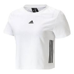 (WMNS) adidas APXJ SS T-Shirt 'White Black' HF5115 Limited Edition Sneakers, Apparel Shop, Sports Sneakers, Sport Sneakers, Shirt White, White Black, White And Black, Limited Edition, Adidas