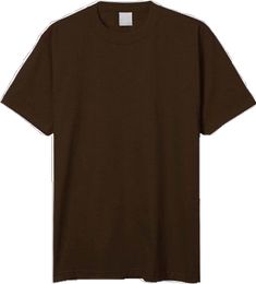 Pre-shrunk Brown Crew Neck T-shirt, Brown Crew Neck Top, Plain Brown Cotton T-shirt, Brown Pre-shrunk Crew Neck T-shirt, Plain T Shirts, Plain Tshirt, Big And Tall, Crew Neck, T Shirts