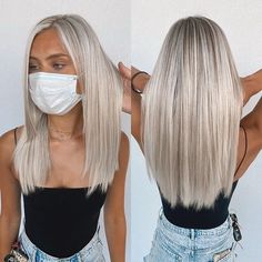 Light Shadow Root Blonde, White Hair Balayage, Platinum Blonde Hair With Root Smudge, Platinum Blonde Hair With Dark Roots, Lived In Platinum Blonde, Icy Blonde Hair With Shadow Root, Blonde Hair Straight, Blonde Hair Styles, Blonde Hair Goals