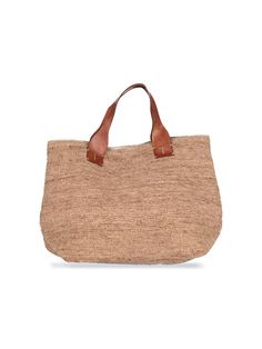 Ibeliv 'Rio' Tote Bag, brown, two leather handles, magnetic button closure, woven design. spring summer 2022, bags, tore bags, women. - 100% raffia- h 37 x w 73 x d 35 cm Spring Summer 2022, Woven Design, Timeless Accessories, Sneaker Wedge, Leather Handles, Summer 2022, Shopping Tote, Vegetable Tanned Leather, Bridal Shoes