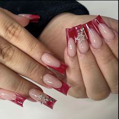 Brand New Handmade Comes With Instructions And Pro Nail Tips For Long Lasting Nails And Recommendations From Me :) ***All Orders Are Made To Order So Please Allow 7-10 Days Before Shipping*** Nails Gems, Fake Nails Long, Coffin Press On Nails, Hari Valentine, Y2k Nails, Star Nails, Stick On Nails, Nailed It, Nail Charms