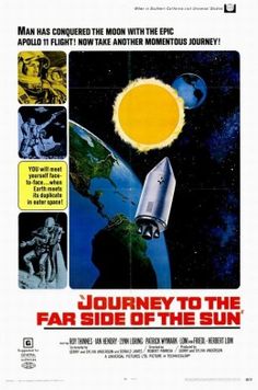 a movie poster for journey to the far side of the sun