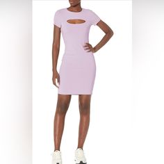 Women's Short Sleeve Eco Lana Dress Brand New With Tags Size Xs Fitted Mini Dress With Cutout Details, Fitted Cutout Mini Dress, Casual Stretch Cutout Dress, Casual Knee-length Mini Dress With Cutout, Spring Knee-length Cutout Bodycon Dress, Spring Cutout Knee-length Bodycon Dress, Casual Fitted Mini Dress With Cutout, Casual Cutout Mini Bodycon Dress, Casual Mini Bodycon Dress With Cutout