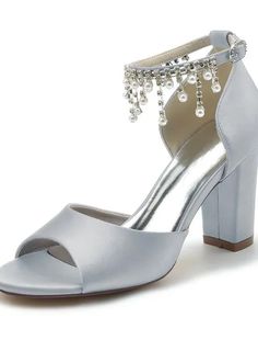 OrcaJump – Womens White, Black, and Purple Wedding Ankle Strap Heels with Rhinestone Crystals and Pointed Toes – Lux – OrcaJump Store Silver Ankle Strap Heels For Banquet, Silver Heels With Round Toe For Banquet, Ankle-high Embellished Heels For Formal Occasions, Embellished Ankle-high Heels For Formal Occasions, Silver Open Toe Wedding Shoes For Banquet, Elegant Embellished Ankle-high Heels, Formal Embellished Ankle-high Heels, Silver Embellished Heels For Banquet, Silver Closed Toe Heels For Banquet