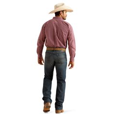 Cowboy tested, cowboy approved, our Pro Series jeans can handle hard work and hard wear. Twice as durable as traditional denim and reinforced in key areas, they have classic Western styling and a simple back pocket. The relaxed-fit M2 has a stackable, boot-cut leg for a classic look. M2 Traditional Relaxed Stretch Pro Series Ray Boot Cut | Product Features : 0 : Seven belt loops with anchored reinforcement in key wear zones|No-rub comfort inseam, 1 : Heavy-duty zippers and hardware, 2 : Extra deep front pockets|Double-lined front and back pockets|Reinforced back pockets | Men's M2 Traditional Relaxed Stretch Pro Series Ray Boot Cut Pants in Atlas, Size: 36 X by Ariat Boot Cut Pants, Boot Cut Jeans, Cut Jeans, Hard Work, Classic Looks, Bootcut Jeans, Stretch Denim, Boot Cut, Product Features