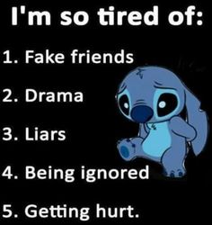 I'm So Tired, Disney Quotes Funny, Stitch Quote, Karakter Disney, So Tired, Fake Friends, Quotes Deep Feelings, Funny True Quotes