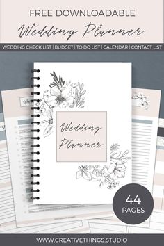 the wedding planner with free printables