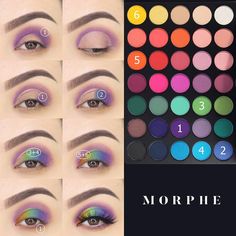 Morphe Brushes, Eye Makeup Steps, Makijaż Smokey Eye, Colorful Eye Makeup, Makeup Eye Looks, Creative Eye Makeup, Beautiful Eye