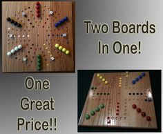 two boards in one with different colored beads