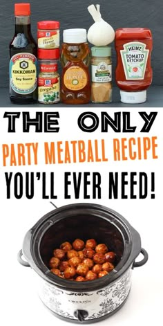 the only party meatball recipe you'll ever need is in an instant pot