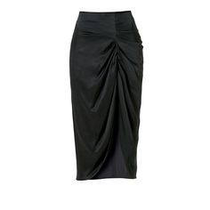 Midi skirt made of meaty, noble satin.  A high, flashy, heavily draped cut on the left thigh is contrasting with the midi length.  Create an evening look by wearing with high heel sandals or put on lace-up martens to create a strong rock style.  We want our clients to be happy with our products! For the best fit, please refer to the detailed table of our sizes, which you can find in the Size Guide tab, and our detailed sizing in the SIZING tab. • hand wash at 15 degrees C in a mild detergent • i Black Long Silk Skirt, Baby Tees, Midi Skirt Pencil, Cotton Baby, Rock Style, Black Skirt, Black Silk, Heel Sandals, Idaho