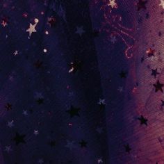 the stars are all over the purple fabric