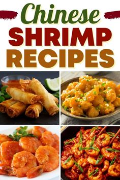 chinese shrimp recipe collage with text overlay