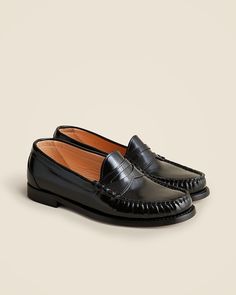 Penny Loafers For Women, Black Penny Loafers, Brown Penny Loafers, Morjas Penny Loafer, Brown Patent Leather Slip-on Loafers, Penny Loafers, Loafers For Women, Signature Style, J Crew