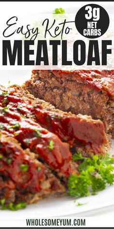 Low Carb Keto Meatloaf Recipe Easy Keto Meatloaf, Keto Meatloaf, Low Carb Meatloaf, Resepi Biskut, Breakfast Low Carb, Keto Beef Recipes, Low Carb Diet Recipes, Meatloaf Recipe, Keto Cooking