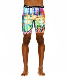 Two pack of trunks, One solid pair and one with a print. Made from a soft stretch cotton-poly blend with a contrasting elastic waistband featuring colorful Cult of Individuality lettering.- 100 % Cotton Poly blend- Matching gear available Casual Summer Yoga Boxer Briefs, Summer Multicolor Stretch Boxer Briefs, Summer Stretch Multicolor Boxer Briefs, Fitted Multi-pack Boxer Briefs For Summer, Multicolor Cotton Boxer Briefs For Summer, Multicolor Boxer Briefs For Sports In Summer, Multicolor Cotton Sports Bottoms, Summer Sports Compression Boxer Briefs, Compression Boxer Briefs For Gym And Summer