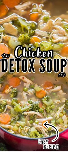 Cleanse Soup Recipe, Tumeric Chicken Soup, Pineapple Infused Water, Chicken Detox Soup, Cleanse Soup, Soup Recipe Crockpot, Instant Pot Cabbage, Cabbage Chicken