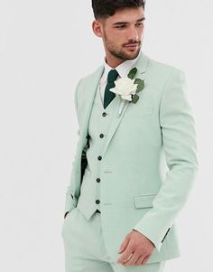 Green Mens Suit, Mens Suit For Wedding, Best Wedding Suits For Men, Green Suit Men, Best Wedding Suits, Suit For Wedding, Designer Suits For Men, Green Suit, Groomsmen Suits