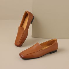 #Loafers #Minimalism #WomenShoes Square Toe Loafers With Leather Sole For Office, Closed Toe Moccasins For Workwear, Closed Toe Moccasins With Stitched Sole For Work, Closed Toe Moccasins For Work With Stitched Sole, Office Loafers With Leather Sole And Square Toe, Workwear Moccasins With Stitched Sole, Square Toe Platform Loafers With Leather Sole For Work, Square Toe Leather Shoes For Business Casual, Business Platform Loafers With Leather Sole And Square Toe