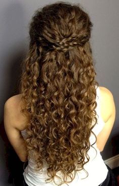 Cheer Hairstyles, Cross Braids, Curly Natural Curls, Curly Updos, Prom Hair Styles, Hairstyles Simple