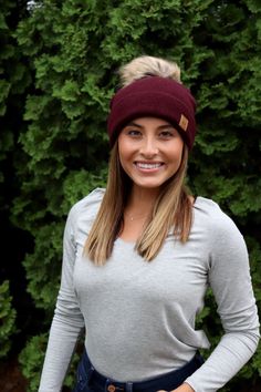 Wine fleece lined beanie with pom. Fleece-lined Beanie, Cozy Hats With Fleece Lining For Fall, Casual Winter Beanie With Pom Poms, Casual Fall Beanie With Pom Poms, Cold Weather Beanie With Pom Poms, Casual Winter Hats With Pom Poms, Fall Beanie With Pom Poms For Cold Weather, Casual Pom Pom Hat For Cold Weather, Casual Beanie With Pom Poms