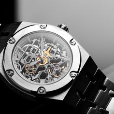 * Automatic movement – battery-free
 * Scratch-resistant sapphire glass
 * Surgical-grade stainless steel
 * Glow-in-the-dark hands Skeleton Watches, Beautiful Watches, G Shock, Skeleton Watch, Mechanical Watch, Key West, Breitling Watch, Jaeger Watch, Stainless Steel Case