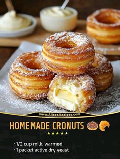 Cronut Recipe, Cookie Deserts, Formula Recipes, Cronut, Jamie Oliver Recipes, Breakfast Sweets, No Salt Recipes, Sweet Roll