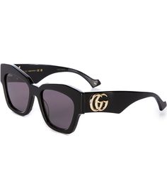 From Gucci&#x2C; the Women's Generation 55mm Cat Eye Sunglasses feature:Bio nylon frameCat eye shapeSolid lensNot Rx ableNon-polarizedApprox. 55mm lens- 19mm bridge- 145mm templeImported. Gucci Cat Eye Polarized Sunglasses For Evening, Gucci Luxury Cat Eye Sunglasses With Polarized Lenses, Gucci Luxury Cat Eye Polarized Sunglasses, Gucci Luxury Cat Eye Sunglasses For Evening, Gucci Cat Eye Sunglasses, Designer Sunglasses For Women, Gucci Women, British Women, Black Cat Eye Sunglasses