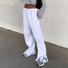 Pants Women Casual, Ladies Fitness, Style Wide Leg Pants, Christmas Dress Women, Women Trousers, Fashion White, High Waist Pants, Long Crop Top, Clothing Essentials