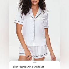 New With Tags, Just Got Gifted One. Summer Sleepwear By Forever 21, Summer Sleepwear From Forever 21, Forever 21 Summer Sleepwear, Forever 21 Summer Loungewear Sleepwear, Forever 21 Sleepwear For Summer Loungewear, Forever 21 Summer Sleepwear For Loungewear, Pajama Short Set, Pajama Short, Satin Pajama