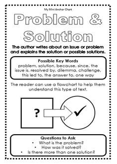 the problem and solution worksheet