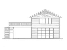 this is the front elevation of these garage plans