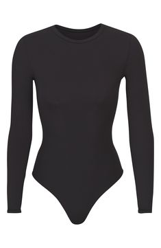 Long Sleeve Stretch Bodysuit With Smoothing Details, Seamless Second-skin Long Sleeve Bodysuit, Long Sleeve Second-skin Smoothing Bodysuit, High Stretch Long Sleeve Seamless Leotard, High Stretch Seamless Long Sleeve Leotard, High Stretch Seamless Long Sleeve Bodysuit, Seamless Long Sleeve Leotard With High Stretch, Seamless High Stretch Long Sleeve Leotard, Seamless High Stretch Long Sleeve Bodysuit