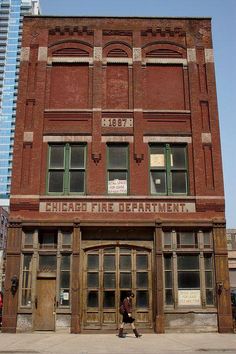 an old fire department building in the city