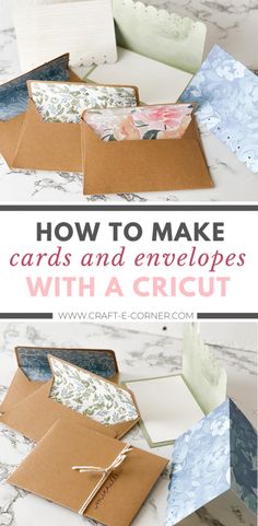 how to make cards and envelopes with a cricut