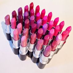 Mac Lipstick Collection, Liquid Lipstick Swatches, Makeup Beauty Room, Mac Lipstick Shades, Makeup Gifts, Lipstick Pink, Korean Eye Makeup, Eye Makeup Techniques