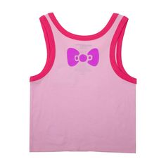 Stay Cute and Comfortable with the Hello Kitty & Friends Ribbed Women's Tank Top. For fans of Hello Kitty and her adorable friends, this Ribbed Women's Tank Top is a must-have addition to your wardrobe. Made from a soft and breathable blend of 50% cotton and 50% polyester, this tank top is not only cute but also incredibly comfortable for everyday wear. Playful Fitted Pink Tank Top, Playful Pink Cartoon Print Top, Playful Pink Tops With Cute Design, Cute Pink Tank Top For Playwear, Fun Pink Cotton Tank Top, Playful Pink Cotton Tank Top, Fun Pink Tops With Cute Design, Playful Hello Kitty Summer Tops, Playful Sleeveless Top With Hello Kitty Print