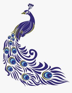 a blue and green peacock with feathers on it's tail, in the shape of a