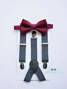 Navy Blue Maroon Ring Bearer, Boys To Men, Wedding Suits Men Grey, Baby Boy Bow Tie, Burgundy Bow Tie, Grey Suspenders, Suspenders For Boys, Groomsmen Outfits