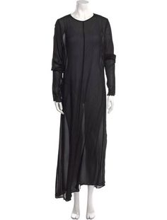 Dissh Tent DressBlackLong Sleeve with Crew NeckFit:Dresses by Dissh typically fit true to size. Long Sheer Dress For Daywear, Sheer Long Daywear Dresses, Black Stretch Maxi Dress With Sheer Sleeves, Black Sheer Long Sleeve Maxi Dress, Black Sheer Long Maxi Dress, Designer Gifts, Celine Sunglasses, Vintage Holiday Dress, Sweater Pants