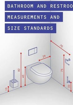 bathroom and restroom measurements and size standards