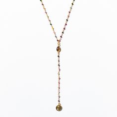 Our Spiritual Rosaries are more than just jewelry; they are dainty yet powerful manifestations and protection tools. Every bead is thoughtfully selected to embody spiritual significance, encouraging a sense of mindfulness and connection. Each piece in this collection is a testament to the fusion of craftsmanship, spiritual symbolism, and contemporary style. Between 16" and 18" in total length. Watermelon Tourmaline~ Watermelon Tourmaline, with its enchanting fusion of pink and green hues, emanat Spiritual Gemstone Beaded Necklaces, Adjustable Spiritual Jewelry With Faceted Beads, Spiritual Healing Lariat Jewelry, Spiritual Jewelry With Tiny Beads For Meditation, Spiritual Faceted Beads Jewelry For Meditation, Spiritual Tourmaline Jewelry As A Gift, Adjustable Tourmaline Gemstone Beads Jewelry, Spiritual Dangle Gemstone Bead Necklaces, Chakra Mala Necklace