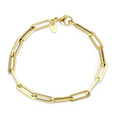 Our 14K Yellow Gold 8" Paperclip Bracelet features a paperclip link design crafted with 14K yellow gold precious metal to elevate any style. Paperclip Bracelet, Classic Accessories, Link Design, Gift Ideas For Her, Precious Metal, Stackable Rings, Paper Clip, Design Crafts, Precious Metals