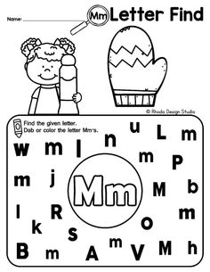 the letter m worksheet for kids to learn how to write and draw letters